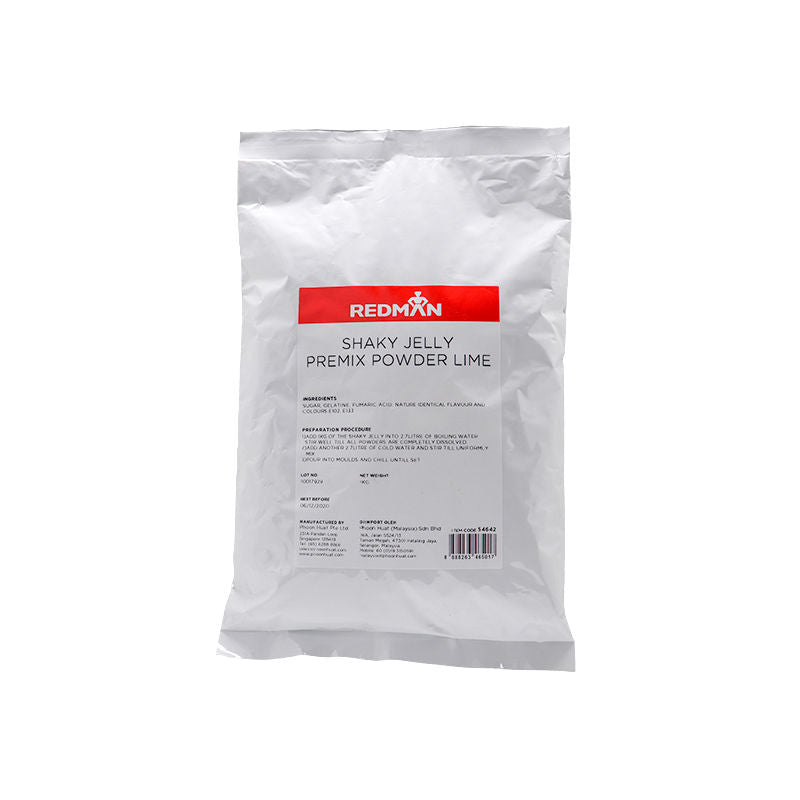 Redman Shaky Jelly Premix Powder Lime  -  1Kg