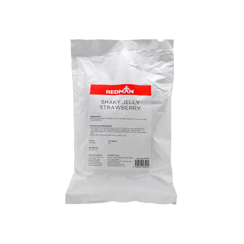 Redman Shaky Jelly Powder Strawberry  -  1Kg