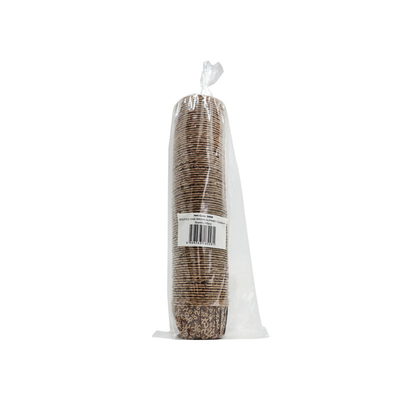 Redman Souffle Baking Case Brownw Alp 50X39Mm - 100 Pc