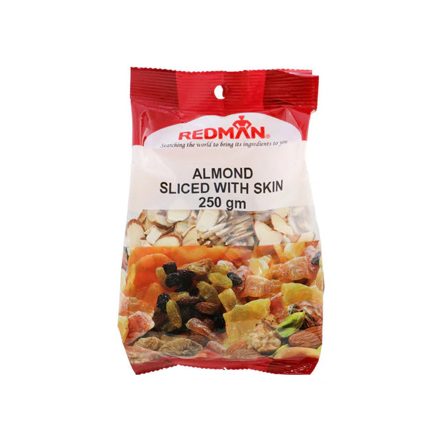 RedMan Almond Sliced with Skin - 250 g