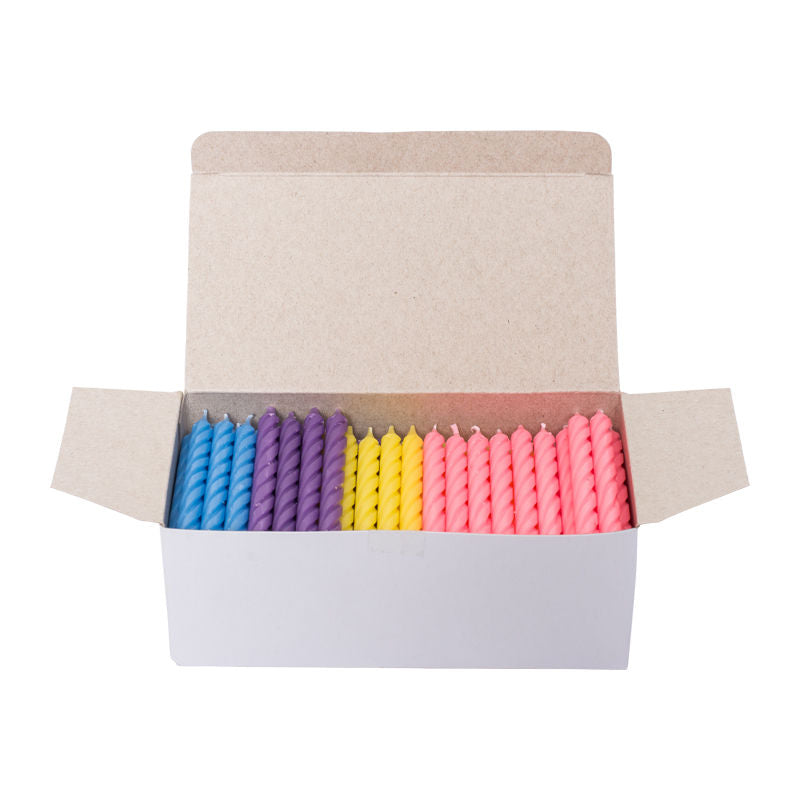 Redman Candle 0.8X8Cm Solid Assorted Color - 144 Pc