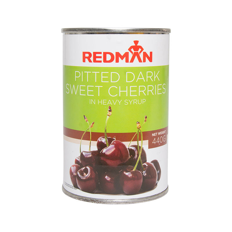 Redman Dark Sweet Cherries Pitted In Syrup  - 440 G
