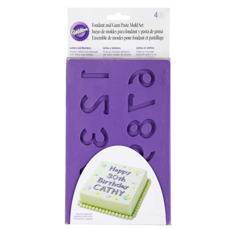 Wilton Letter/Number Fondant Mould Set 409-2547  - 1 Pc