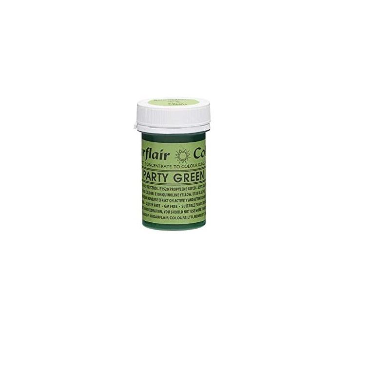 Sugarflair Color Concentrated Paste-Party Green A126  -  25 G