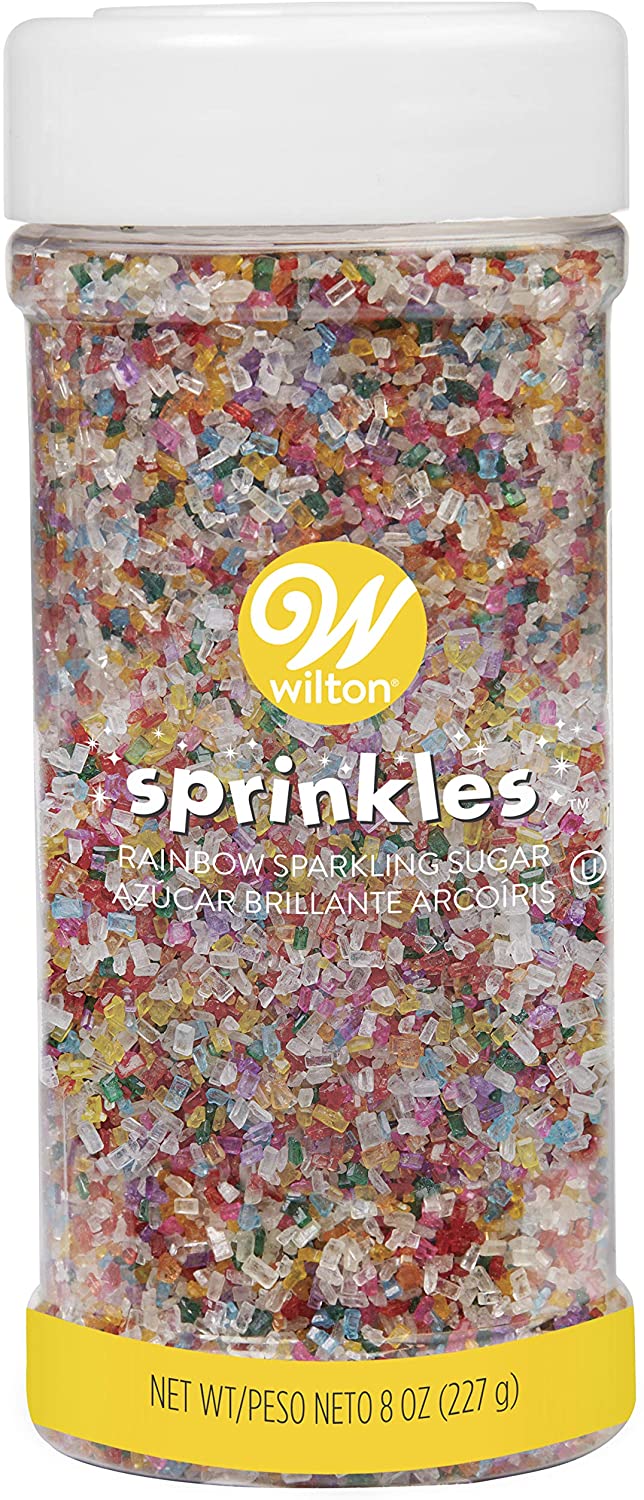 Wilton Sparkling Rainbow Sugar 8Oz 710-991  - 1 Pc