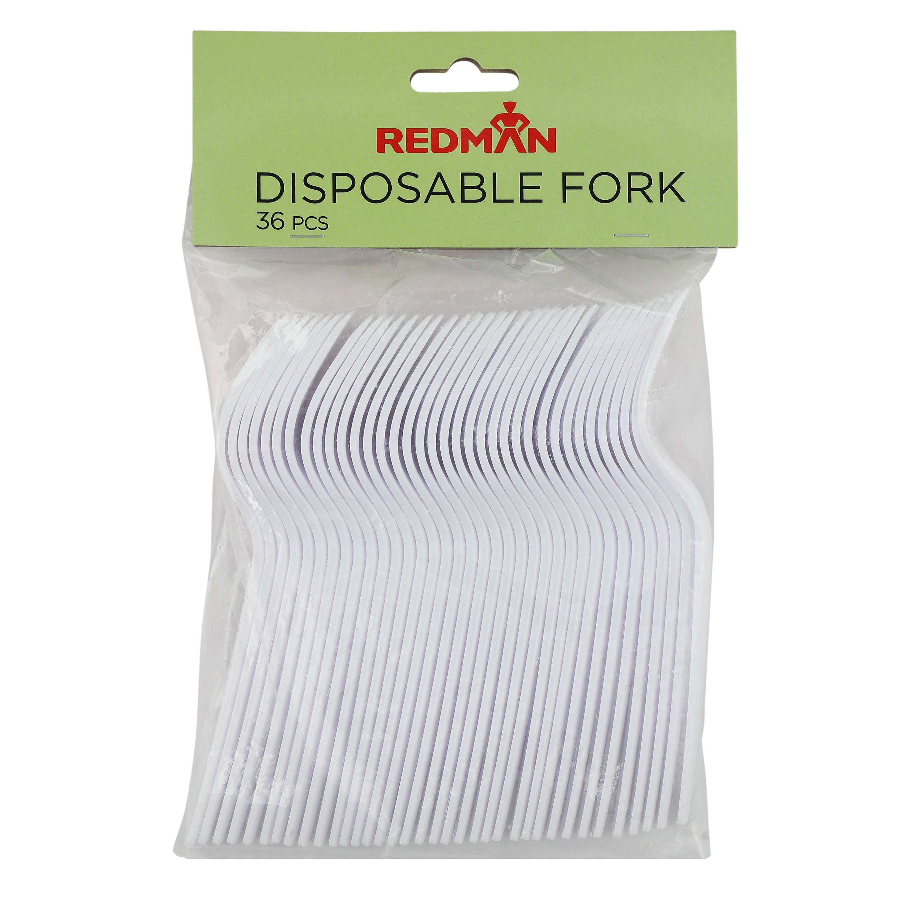 Redman Disposable Plastic Fork - 36 Pc