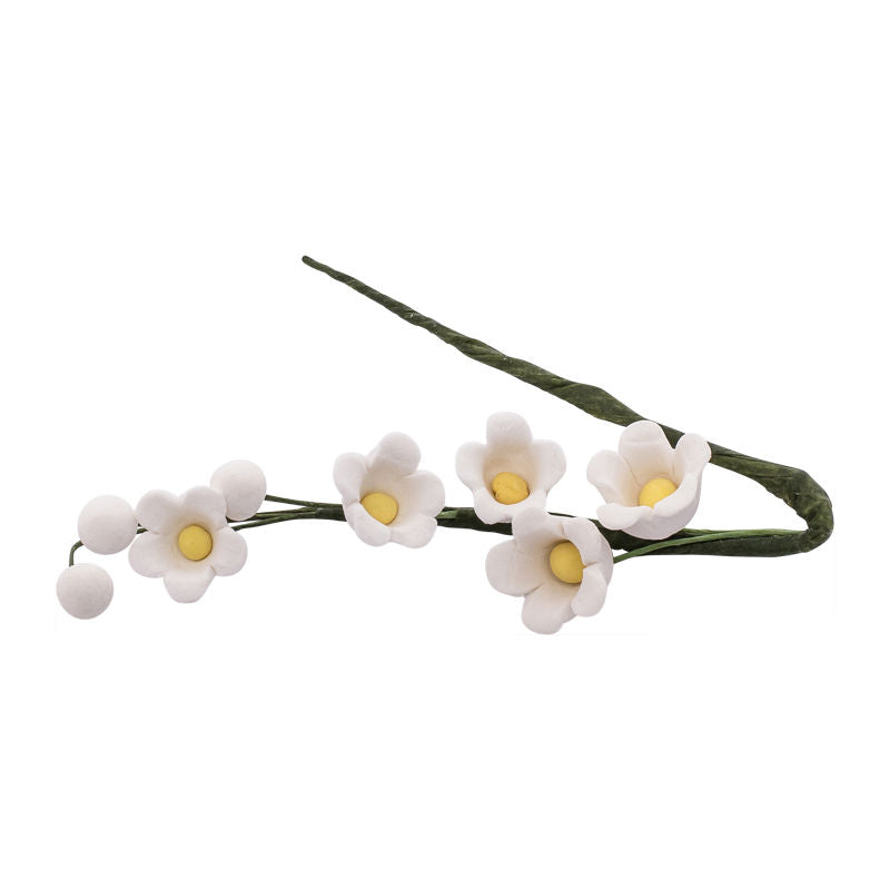 Redman Gum Paste Flower Love N White 9X9Cm  - 1 Pc