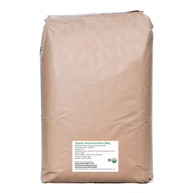 Kialla Organic Buckwheat Flour  - 20Kg