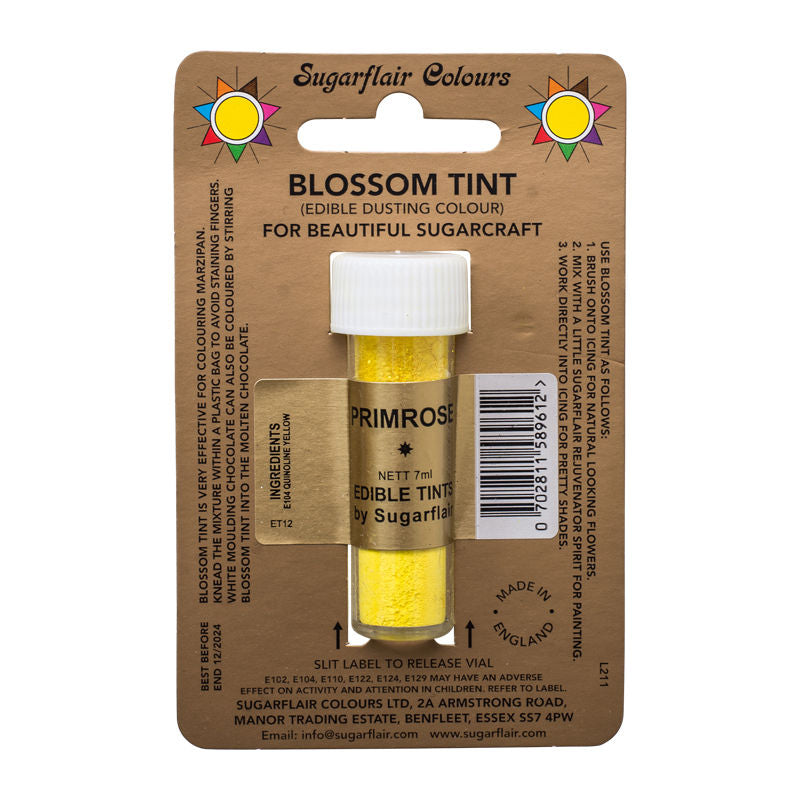 Sugarflair Tint Color Dusting Powder - Primrose D106  -  7Ml