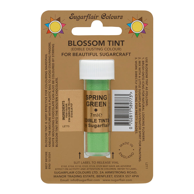 Sugarflair Tint Color Dusting Powder - Srping Green D120  -  7Ml