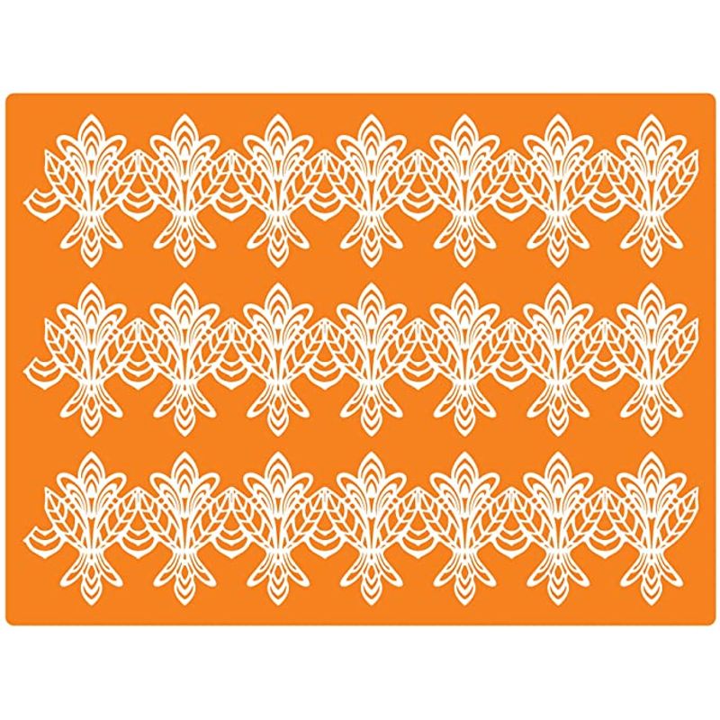 Martellato Silicon Mat Rec Flower 40X30Cm 40-Wd005  - 1 Pc