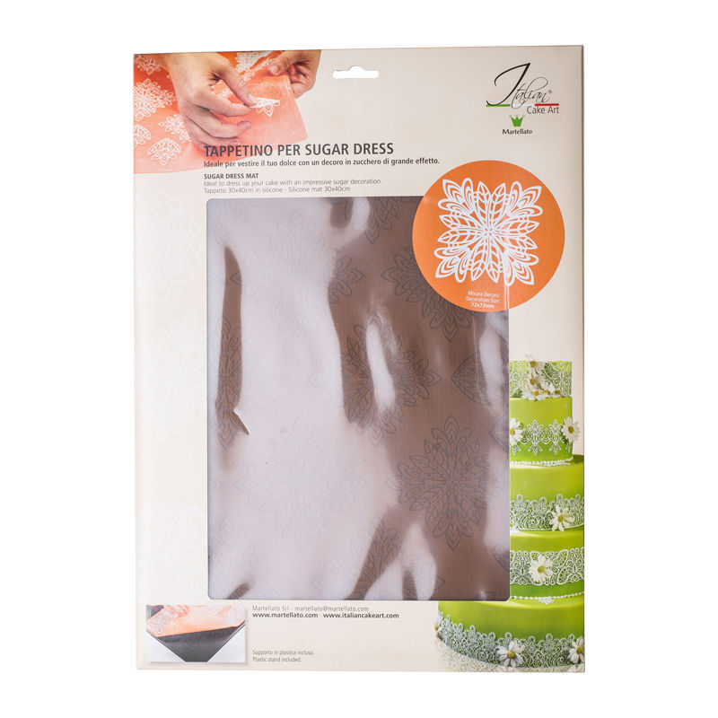 Martellato Silicon Mat Round Flw 40X30Cm  - 1 Pc