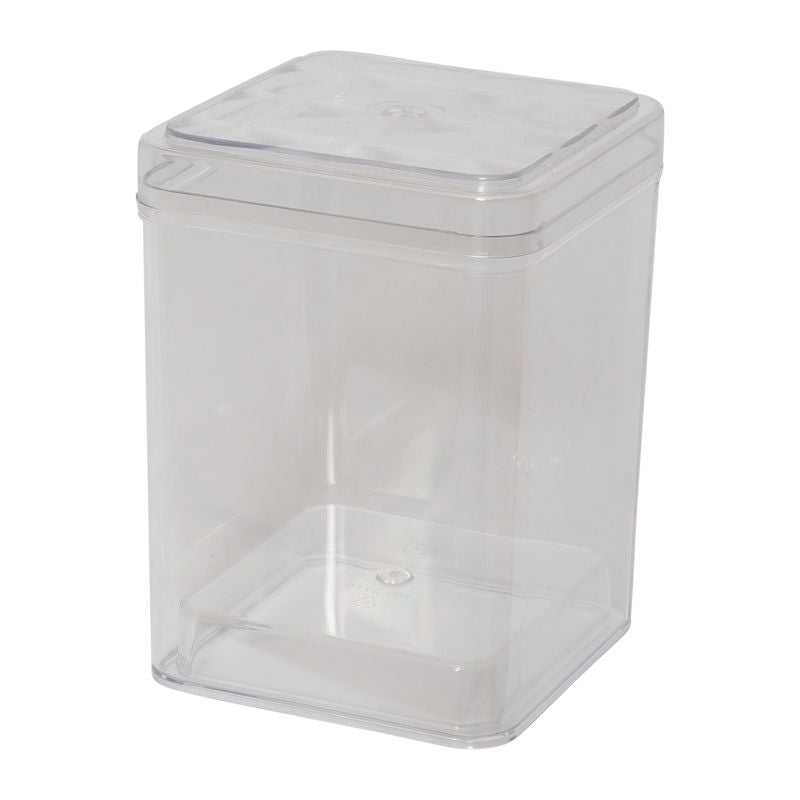 Fufong Clear Square Ps Container 85X85Xh117Mm Ff2710 -  1 Pc