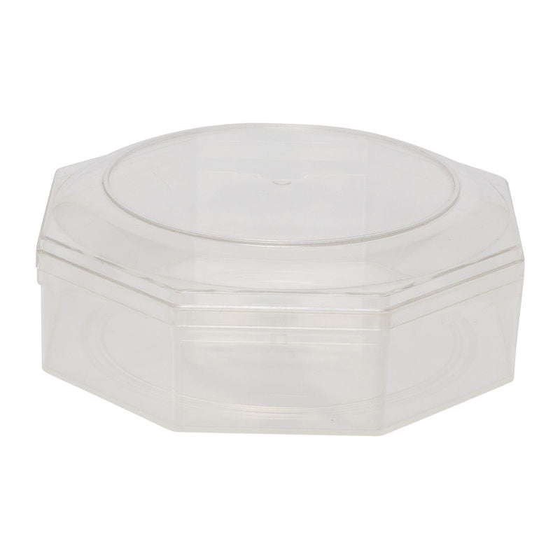 Fufong Clear Octagon Ps Container 140X140Xh50Mm Ff2808 -  1 Pc