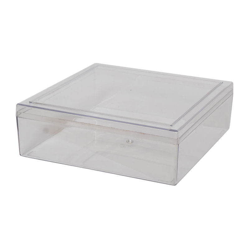 Fufong Clear Square Ps Container 180X180Xh60Mm  - f185