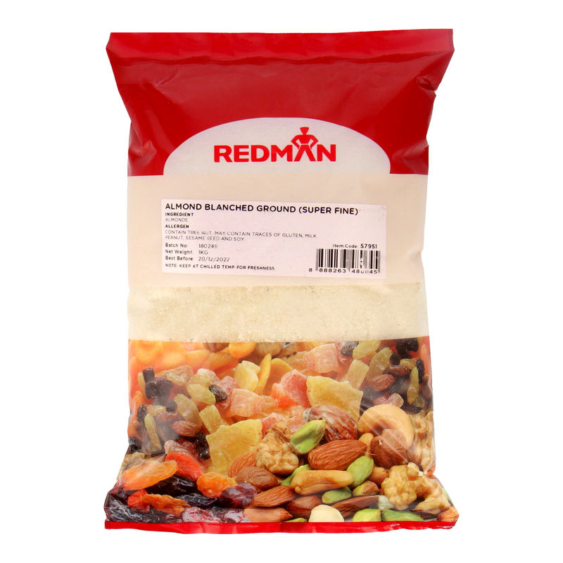 Redman Almond Ground Blanched Super Fine  -  1Kg