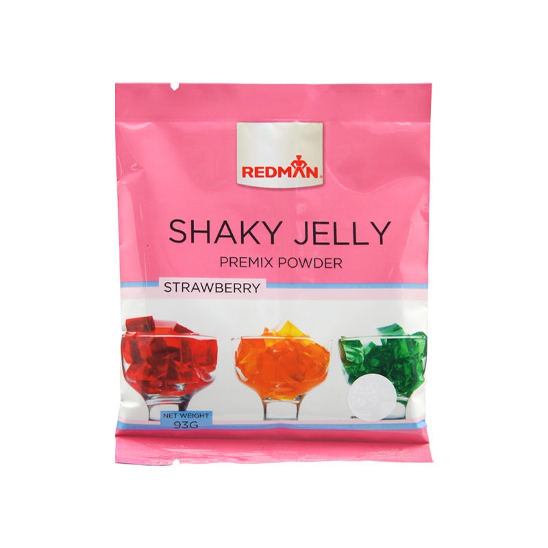 Redman Shaky Jelly Premix Powder Strawberry  -  93 G