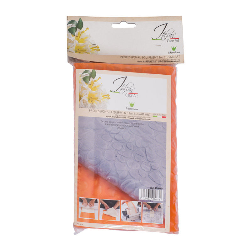 Martellato Silicone Mat Stone Motif 40X20Cm  - 1 Pc