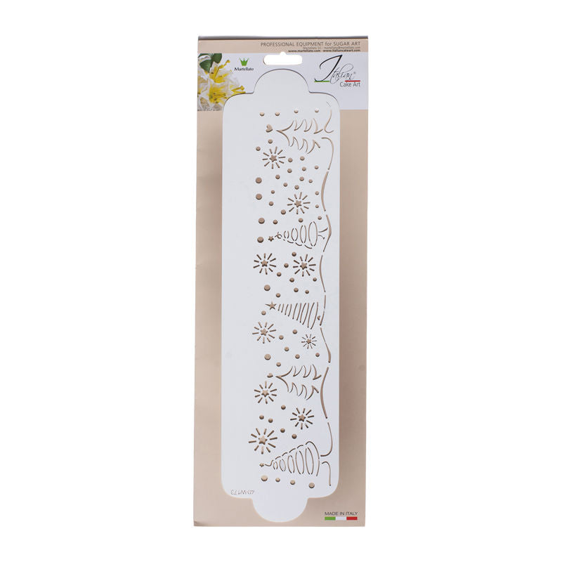 Martellato Stencil Rect Xmas Tres 34X9Cm 40-W173  - 1 Pc