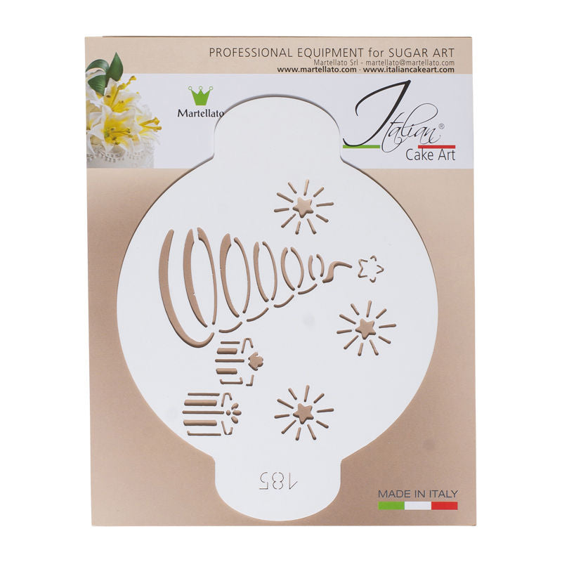 Martellato Stencil Round Xmas D10Cm 40-W185  - 1 Pc