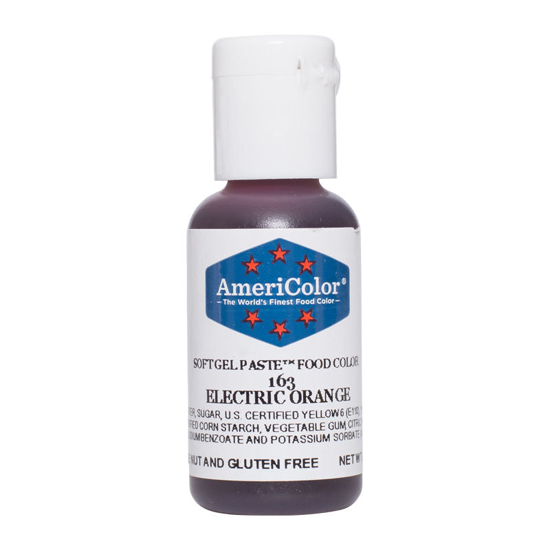 Americolor Softgel Color Paste Electric Orange 0.75Oz - 1 Pc