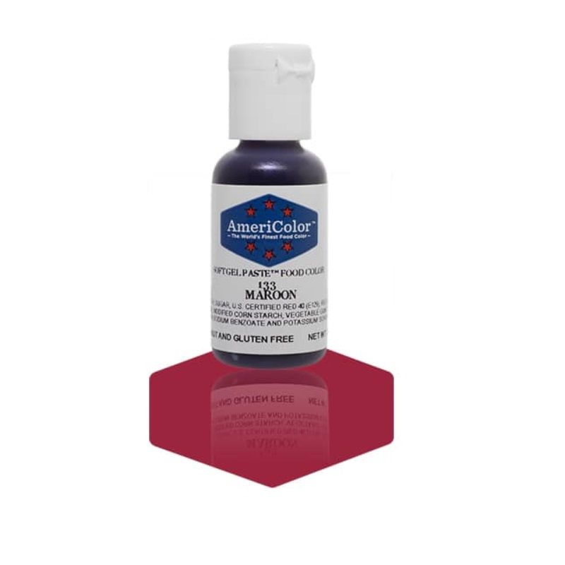 Americolor Softgel Color Paste Maroon 0.75Oz - 1 Pc