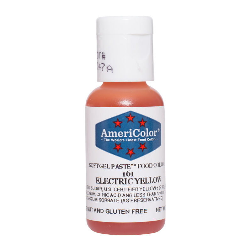 Americolor Softgel Color Paste Electric Yellow 0.75Oz - 1 Pc