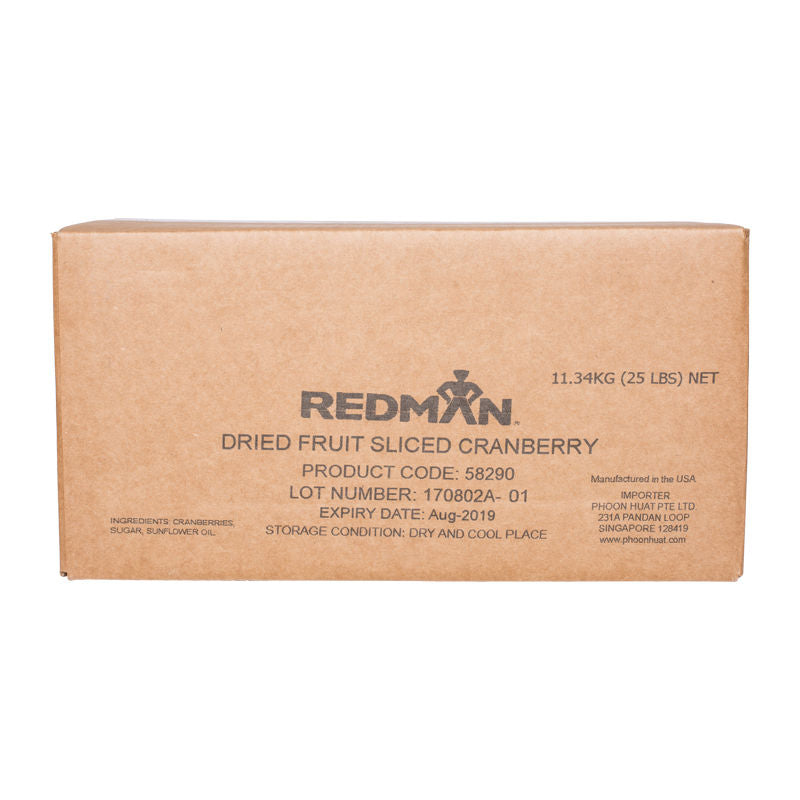 Redman Dried Frt Cranberry Sweet/Redman 25Lb  - 1 Pc