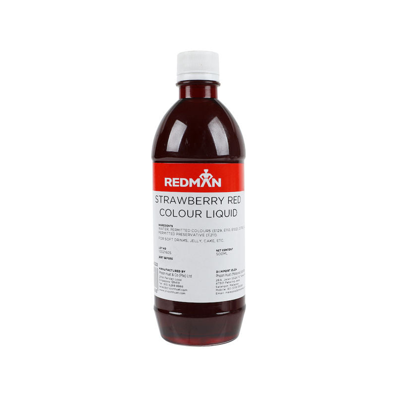 Redman Strawberry Red Colour Liquid  - 500 ml