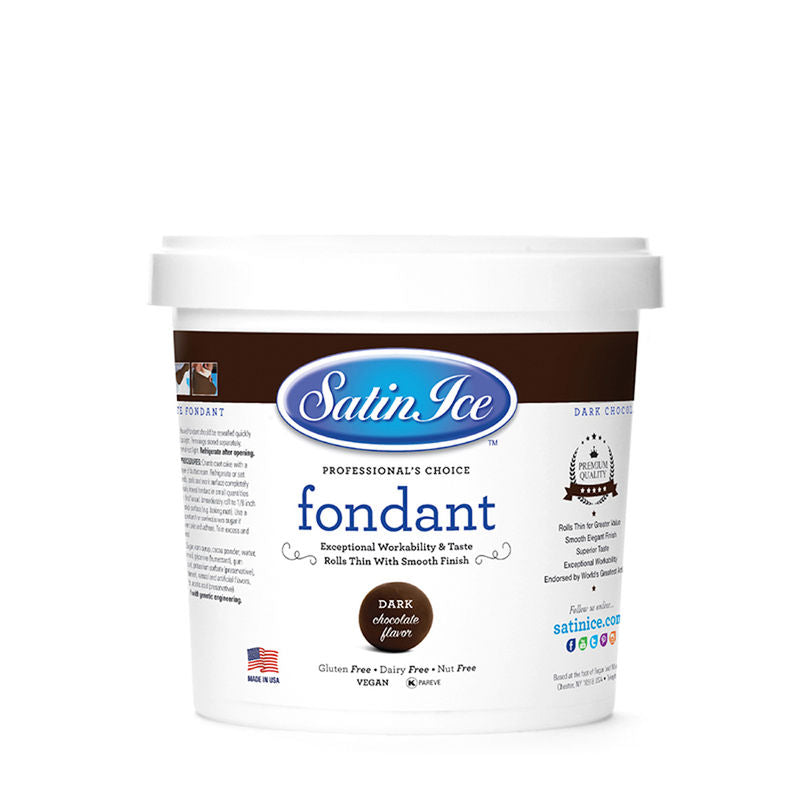 Satin IceChocolate Rolled Fondant - 0.91 Kg