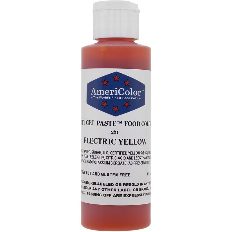 Americolor Softgel Color Paste Electric Yellow  - 7.5Oz