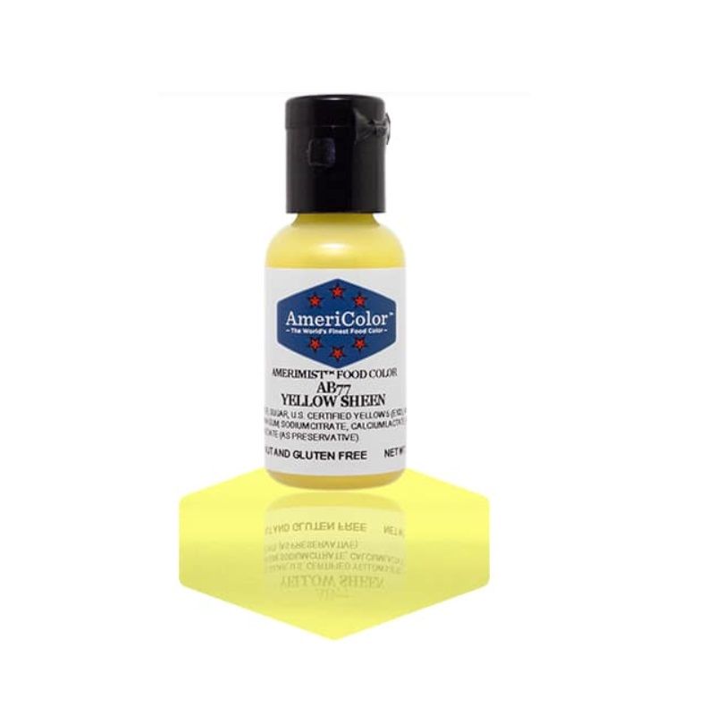 Americolor Airbrush Color Yellow Sheen 0.65Oz - 1 Pc