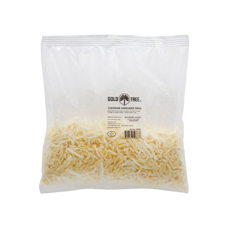 Goldtree Shredded Cheddar Cheese  - 500 G