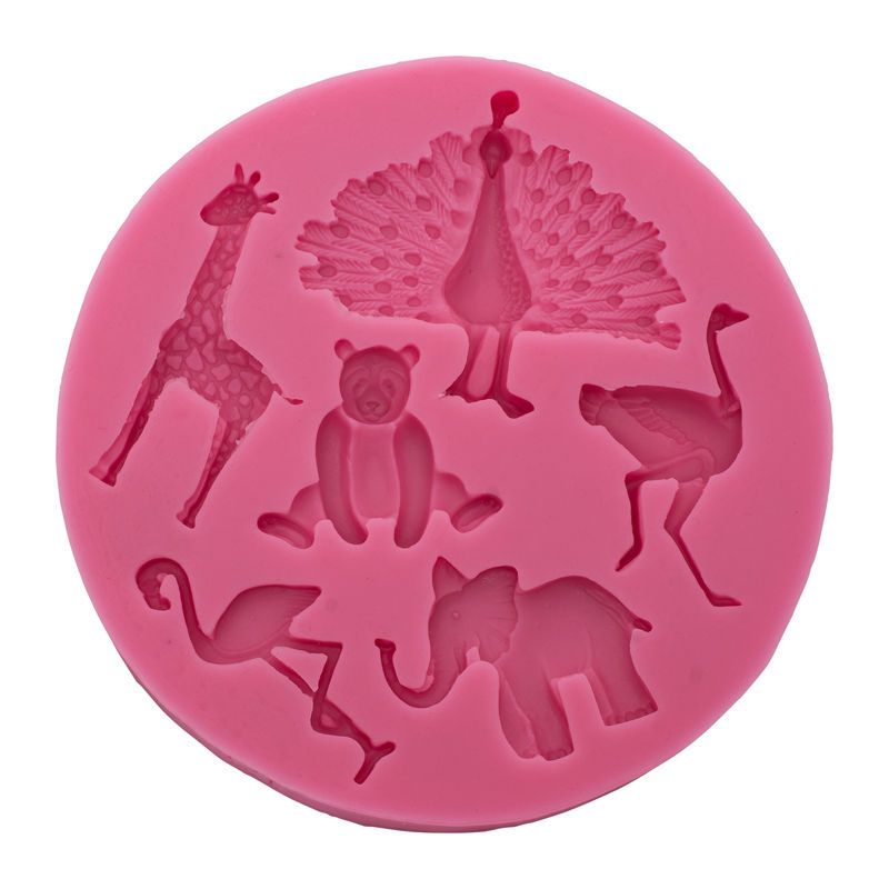 Redman Silicone Mould 6 Animals  - 1 Pc