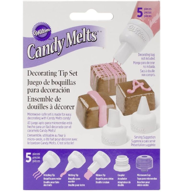 Wilton Piping Tip Set Candymelt Carded 3Set  - 1 Pc