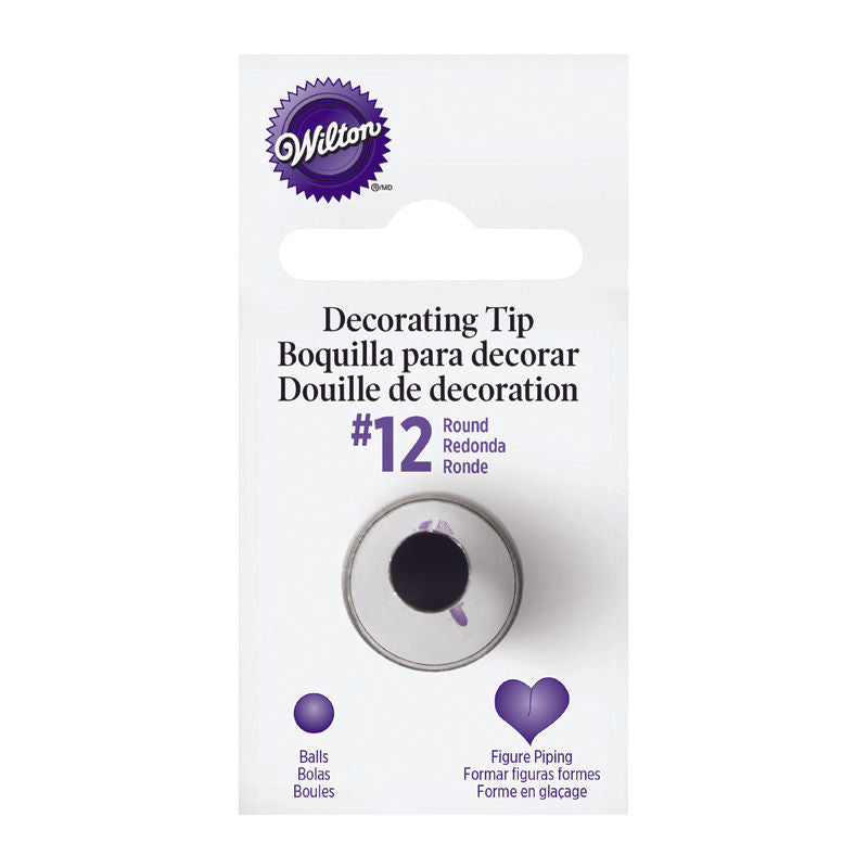 Wilton Piping Tip Round #12 Carded -1 Pc