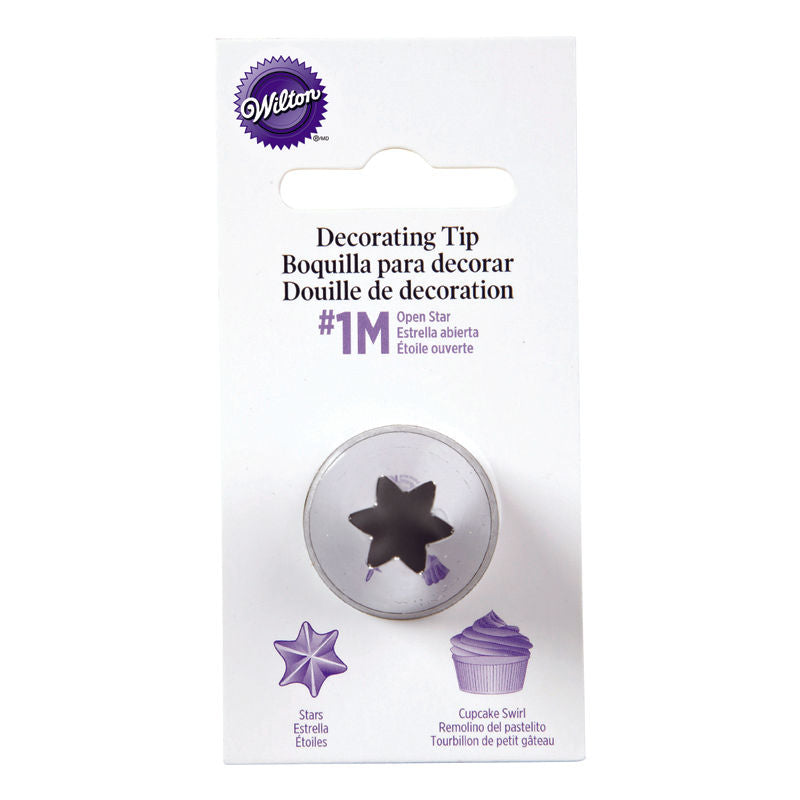 WiltonPiping Tip Open Star 1M Carded -1 Pc