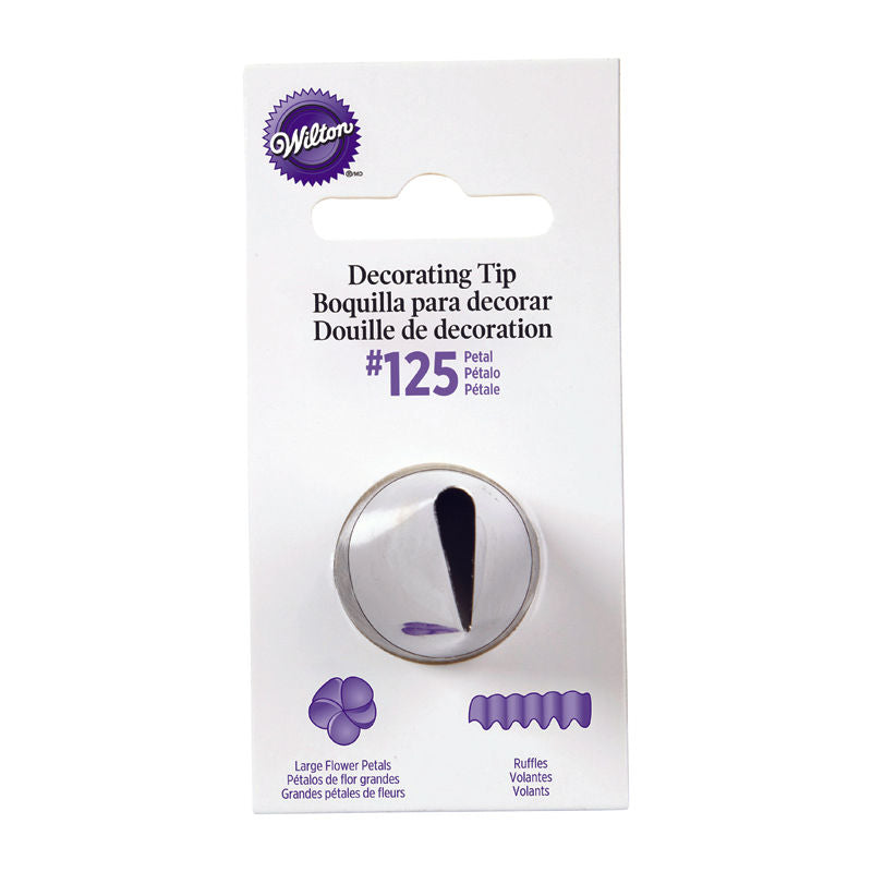 Wilton Carded Piping Tip Large Petal #125 418-125 - 1 Pc