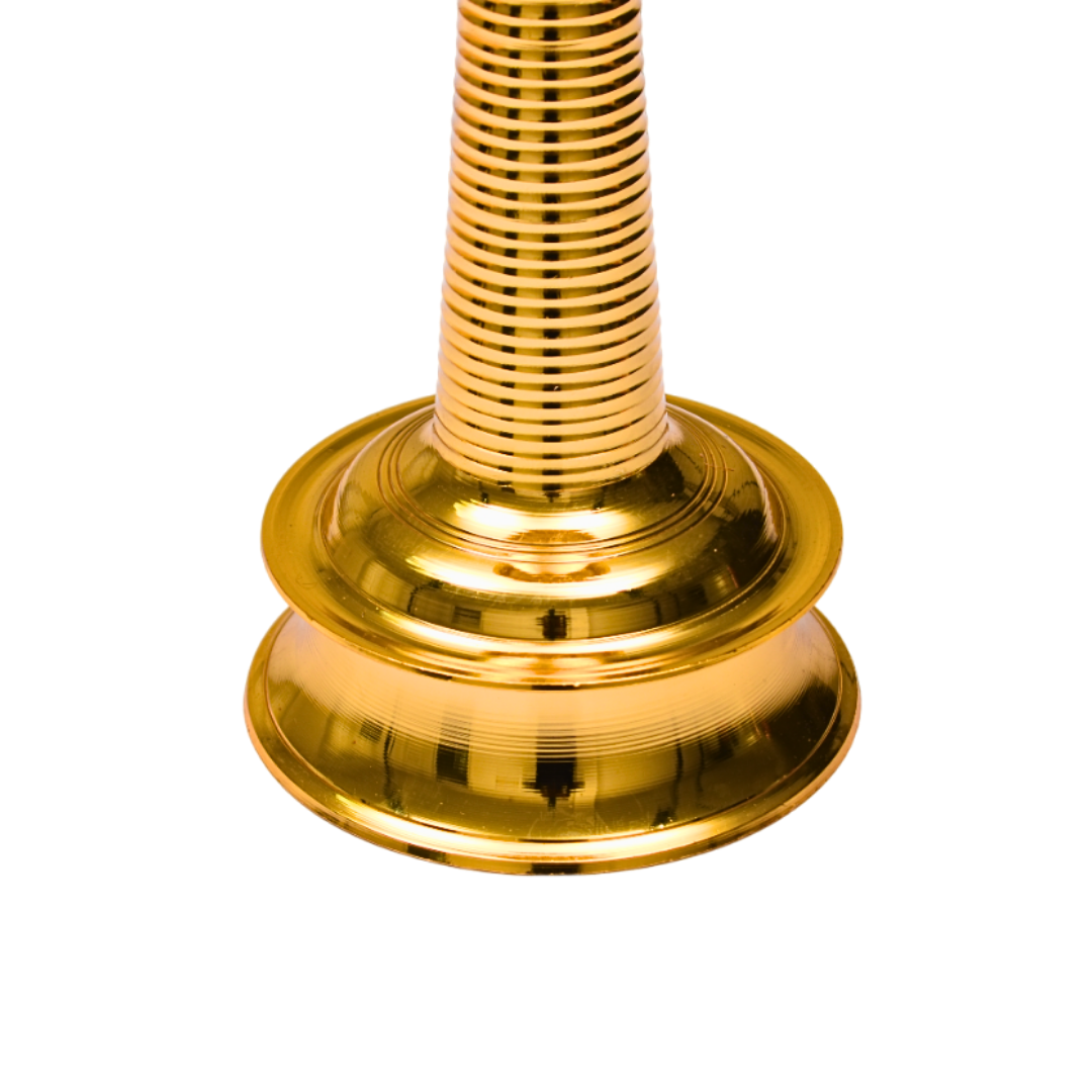 Authentic Gold Plated Brass Kerala Lamp Nilavilakku - 2 pc
