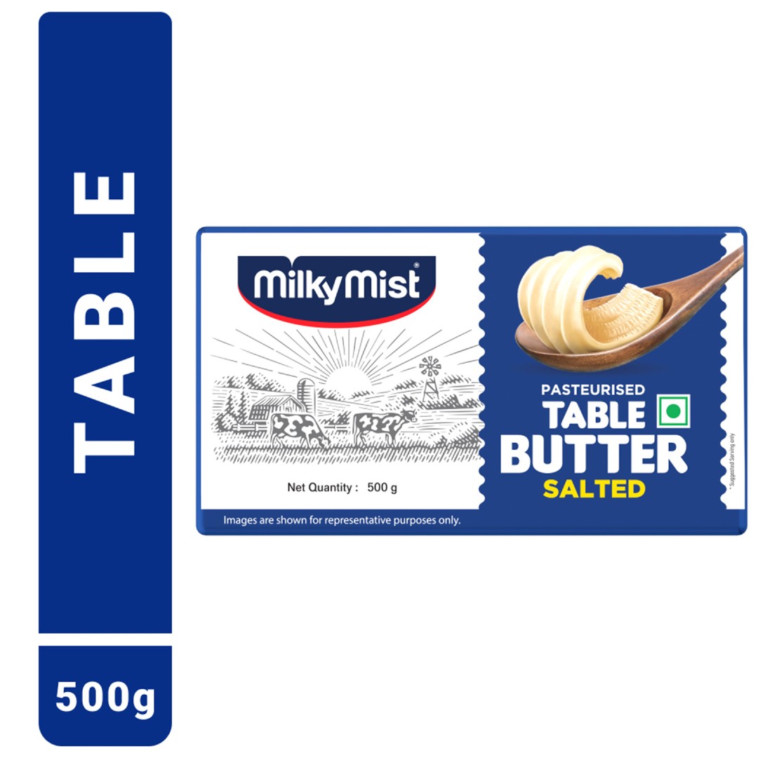 Milky Mist Table Butter SALTED (Chilled) - 500 g