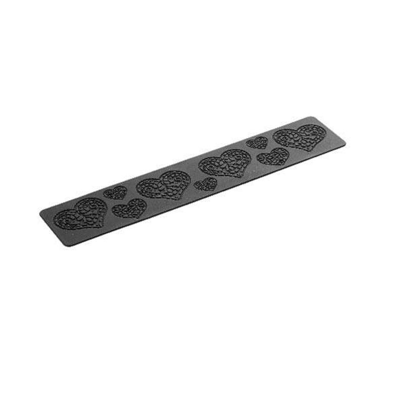 Silikomart Black Decor Hearts 40X8Cm  - 1 Pc