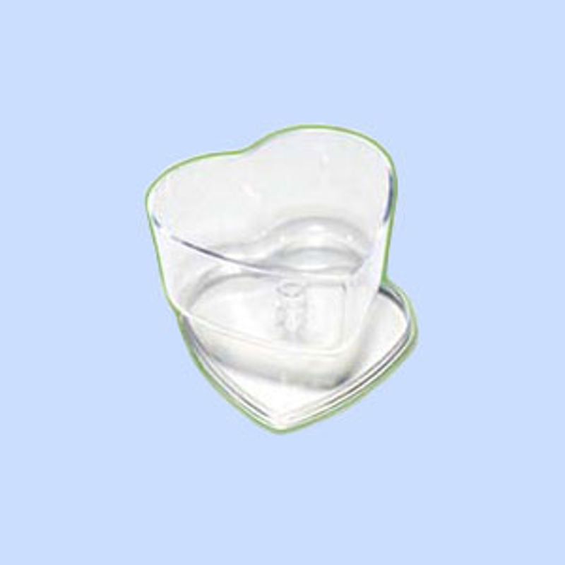 Fufong Heart Shape Pudding Cup 7.5X7Xh6Cm Ff1133  - 15Pc