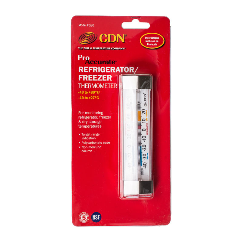 Cdn Fridge & Freezer Thermometer (-40°C+27°C)  - 1 Pc