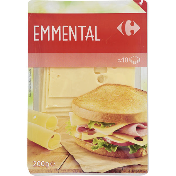 Carrefour Emmental Slices Cheese  - 200 G
