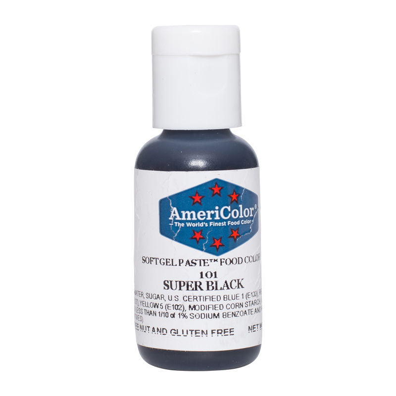 Americolor Softgel Color Paste Super Black 0.75Oz - 1 Pc