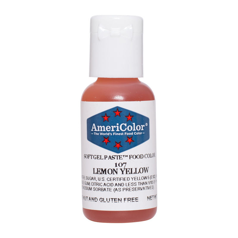 Americolor Softgel Color Paste Lemon Yellow 0.75Oz - 1 Pc