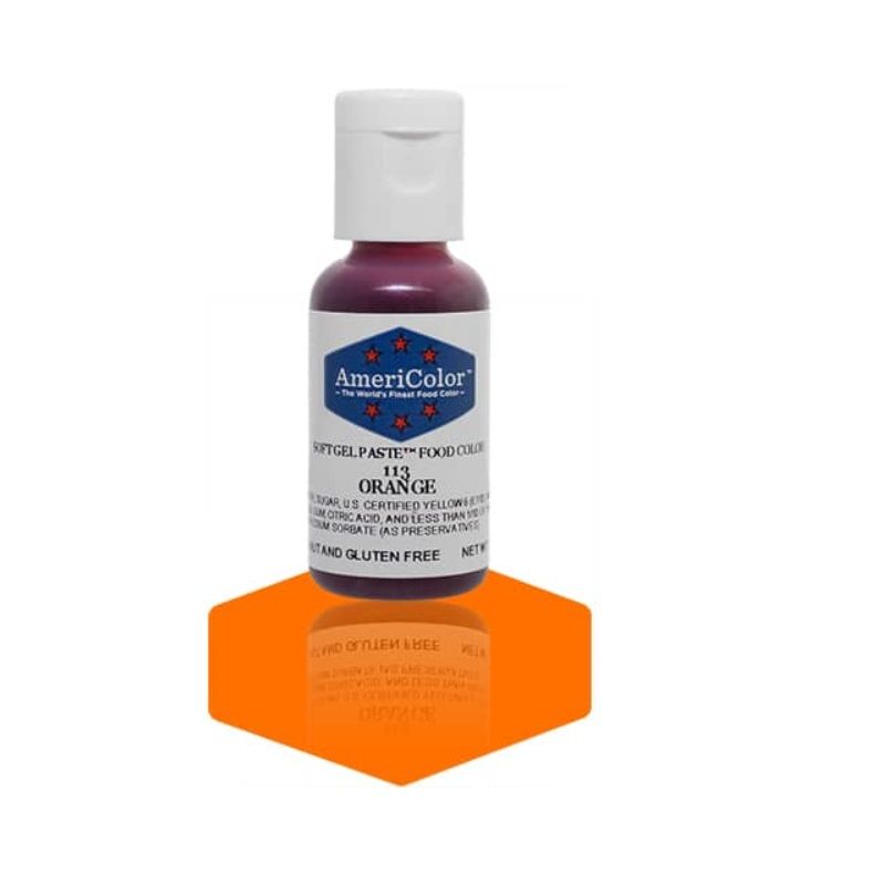 Americolor Softgel Color Paste Orange 0.75Oz - 1 Pc