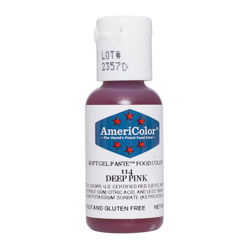 Americolor Softgel Color Paste Deep Pink 0.75Oz - 1 Pc
