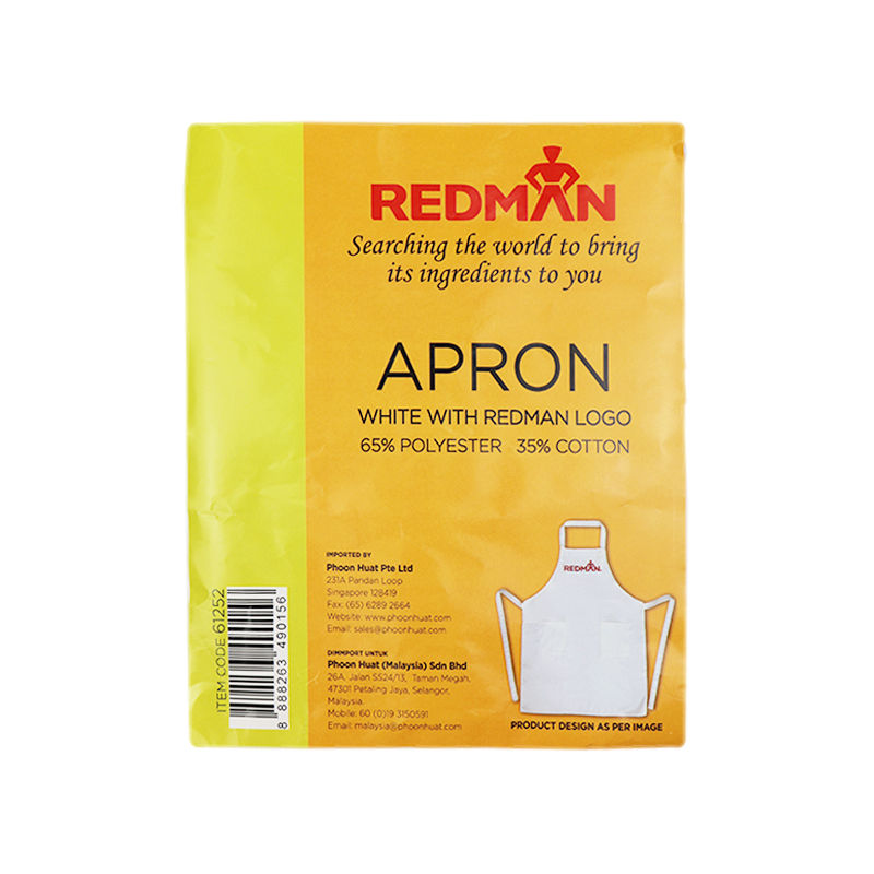 Redman White Apron With Redman Logo  - 1 Pc