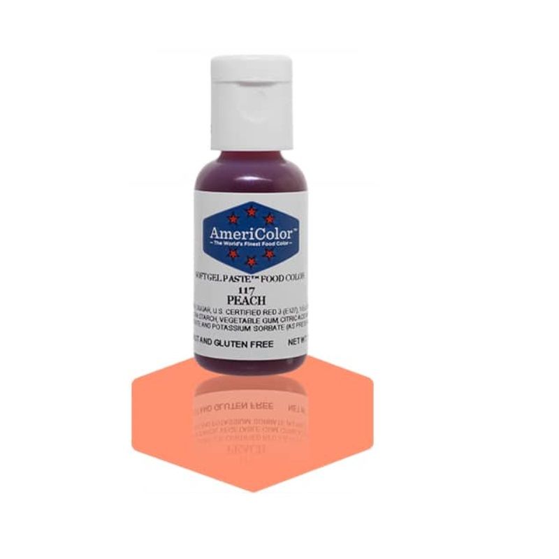 Americolor Softgel Color Paste Peach 0.75Oz - 1 Pc